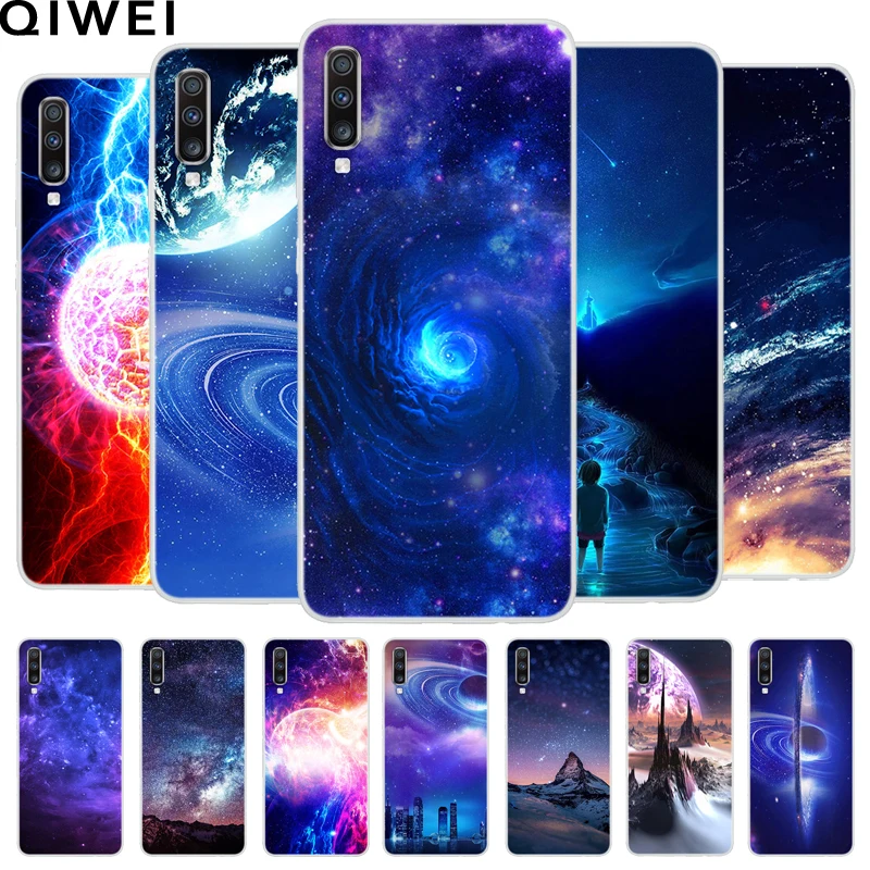 

For Samsung A70 Case 2019 Fashion Space Printed silicone Soft TPU Back cover For Samsung Galaxy A70 Phone Cases Coque Capas A 70