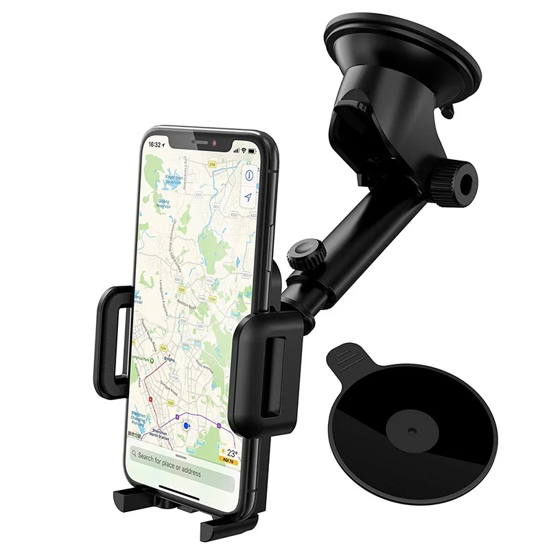 Universal Car Bracket Dashboard Car Holder Phone Mount Adjustable Windshield Holder Cradle with Strong Sticky Gel Pad            (14)