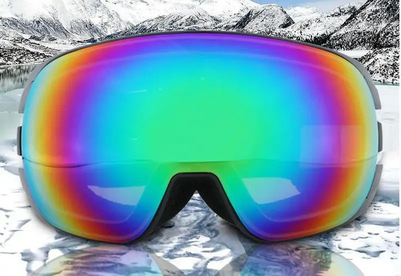 Лидер продаж! Профессиональные лыжные очки Для мужчин Для женщин анти-туман объектив UV400 взрослых зима Лыжный Спорт очки сноуборд снег очки