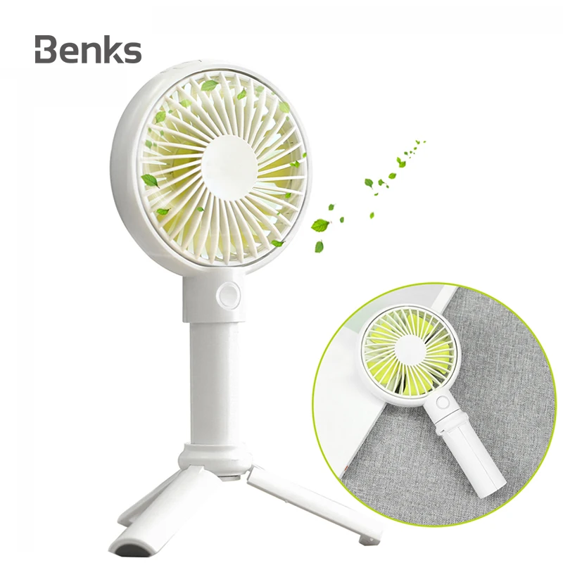 Benks Mini Fan 3350mAh Rechargeable USB Fan Portable Handheld Fan 3-Speed Mini USB Handy Small Desktop USB Cooling Fan Cooler