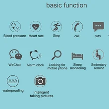 Лучшее качество непрерывный мониторинг сердечного ритма артериального давления Смарт-часы фитнес-трекер с Шагомером