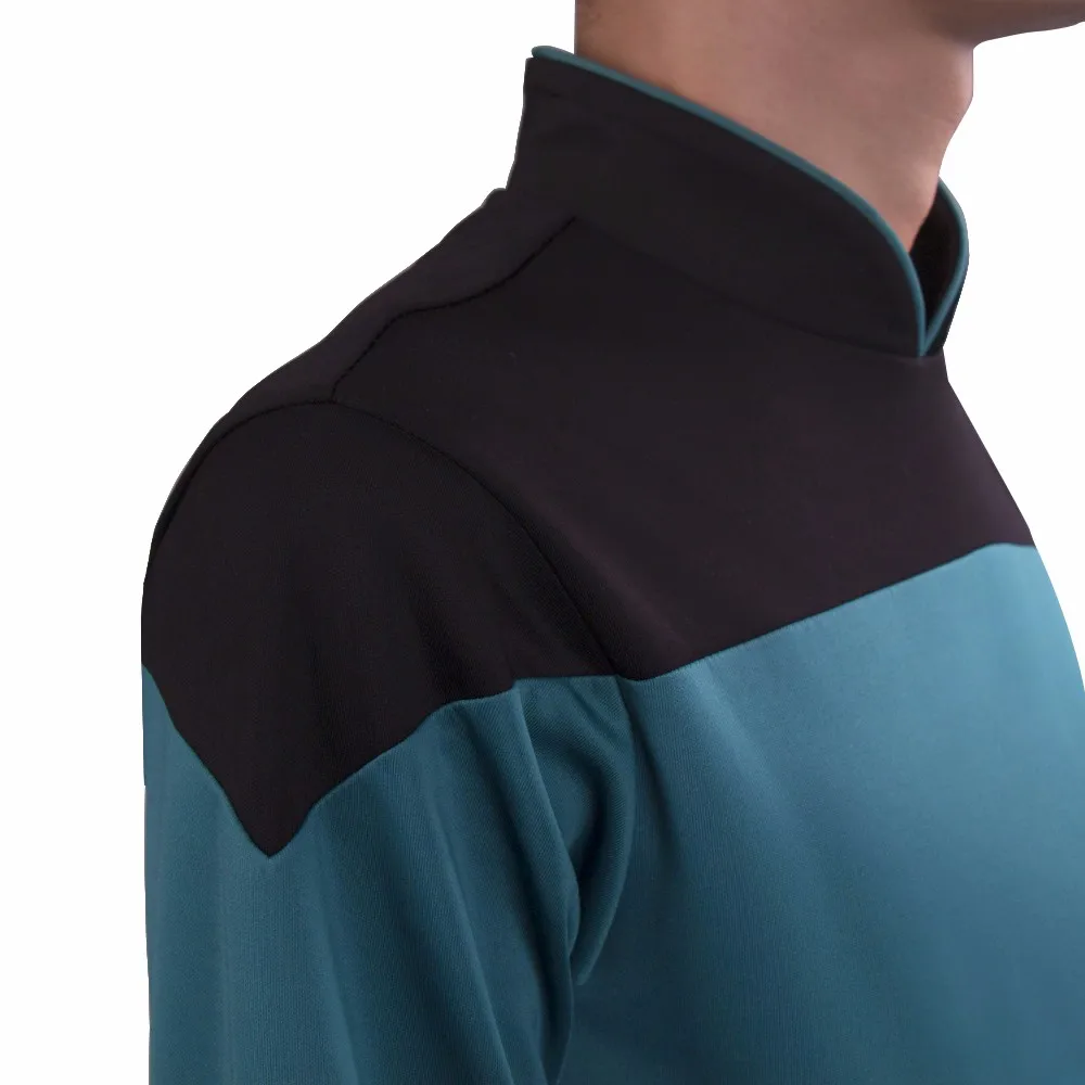 Star Trek Jumpsuit Cosplay Costume Blue Halloween Uniform For Women Men (6)