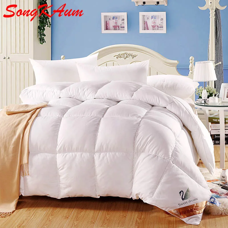 100 White Duck Goose Down Winter Quilt Comforter Blanket Duvet