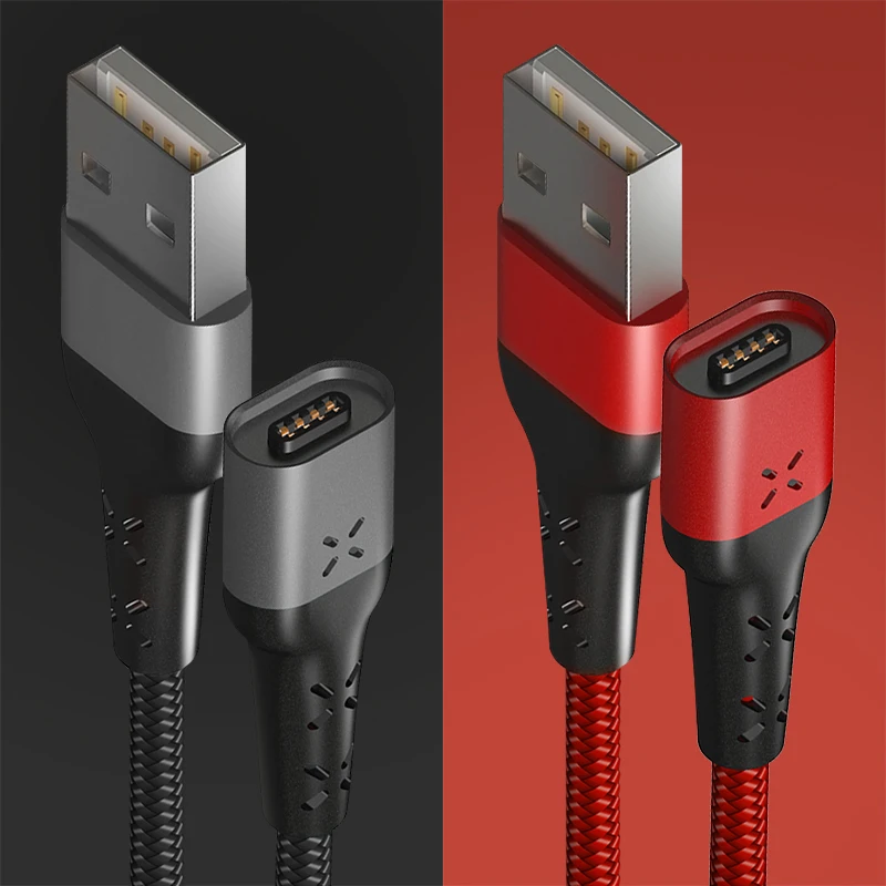 Магнитный кабель Overfly магнитный для зарядки и передачи данных Micro usb type C Android USB