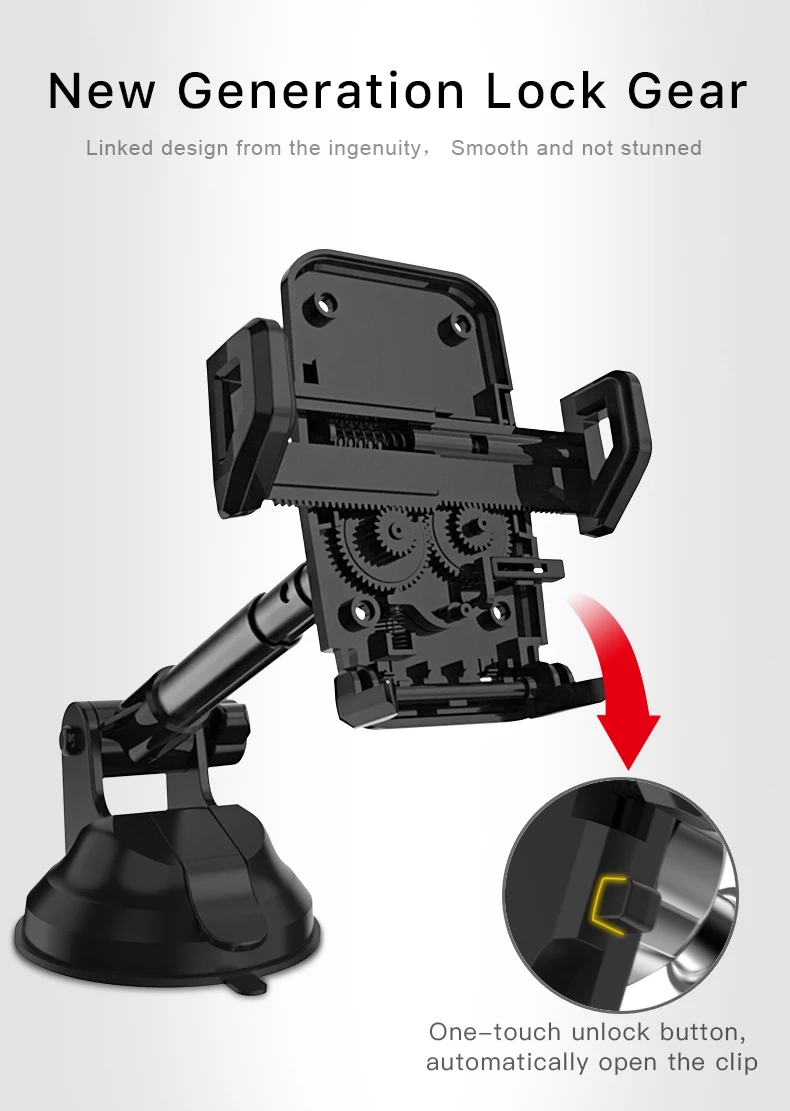 Gravity Car Phone Holder Windshield Sucker Car Mount Holder (4)