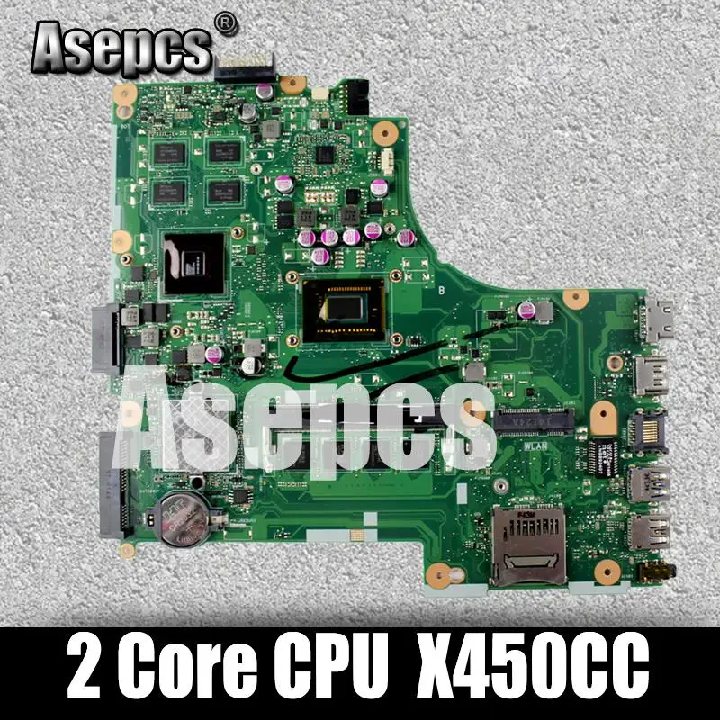 Asepcs X450CC Laptop motherboard for ASUS X450CC X450C X450 Test