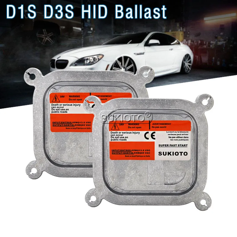 SUKIOTO D1S 55W HID xenon ballast 8A5Z13C170A 7L7Z13N021A AC ballast D1S D1R D3S D3R headlight bulbs conversion kit replacement (10)