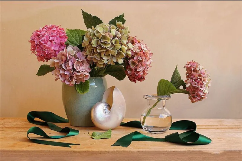 

NEW Diamond Painting Cross Stitch Red Floral Vase Crystal Needlework 5d Diamond Embroidery Flower Full Diamond Decorative
