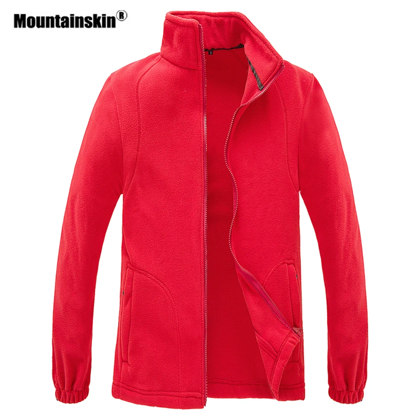 Mountainskin الرجال النساء الشتاء سترات صوفية الرياضة في الهواء الطلق الحرارية واقية التنزه الإرتحال التزلج الصيد العلامة التجارية معطف VA348