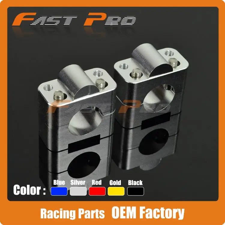 CNC алюминиевый руль жир бар стояки Крепление Зажим адаптер 22 мм до 28 мм для питбайк мотоцикл мотокросс эндуро ATV Quad