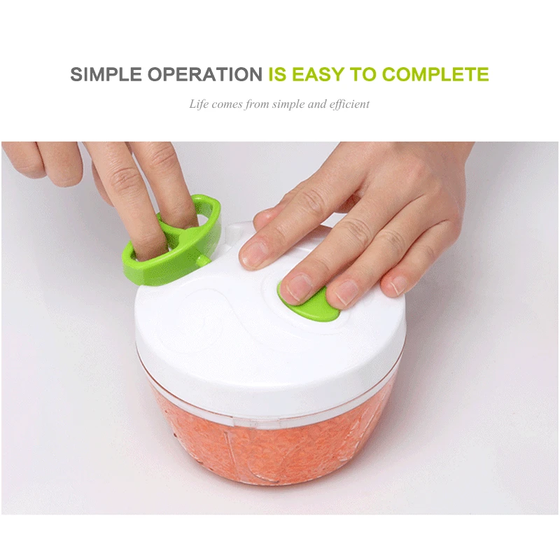 Kitchen Tools Multifunction Food Chopper Garlic Cutter Vegetable Slicer Speedy Chopper Tools Manual Meat Grinder Drop shipping