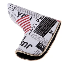 Водонепроницаемый ПУ гольф головной убор флаг США лезвие Putter крышка головки и магнитное закрытие для Гольф клуб аксессуары для занятий