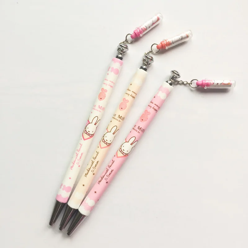 Buy X18 3X Kawaii Pink Rabbit Press Automatic Mechanical Pencils Wrting Test
