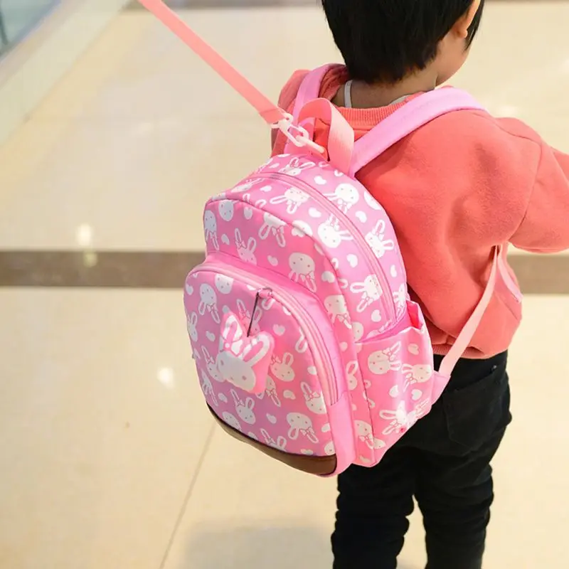 

NoEnName_Null Nylon Rabbit Baby Backpack Cute Animals Anti-Lost School Bag for Toddlers Kids Girls Boys Age 1-6 Years Old