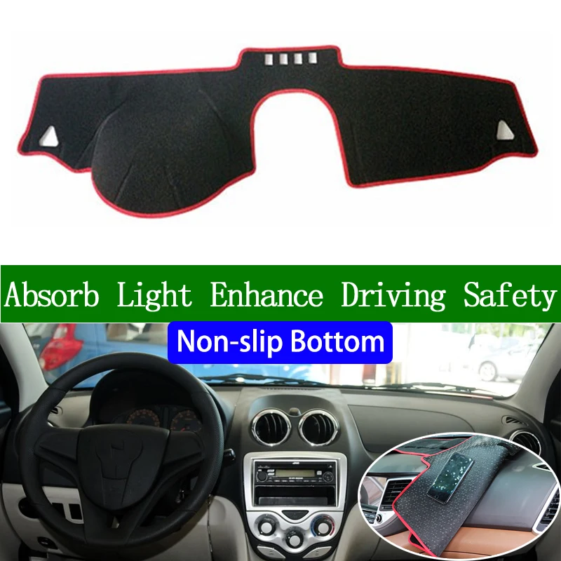 

For JAC J3 Turin 2008 2009 2010 2011 2012 Non-slip Bottom Dashboard Cover Car Decals Car Stickers Interior Car Accessories