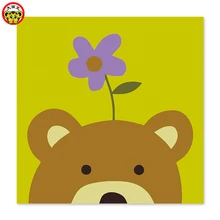 Картина по номерам художественная краска по номерам маленькие глаза, собачьи медведи, маленькие цветы нарисованные на холсте цифровая краска ing известные краски ings Ab
