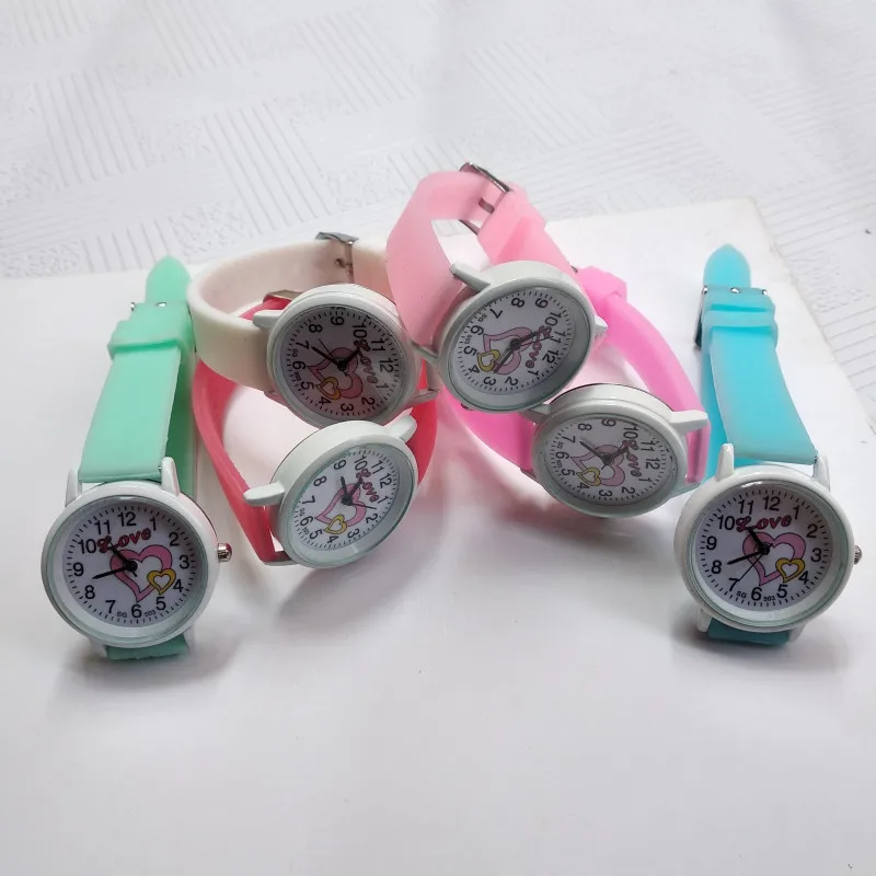 Романтическое любящее сердце детские часы для школьников женские часы для девочек кварцевые часы Детские Водонепроницаемые спортивные детские часы