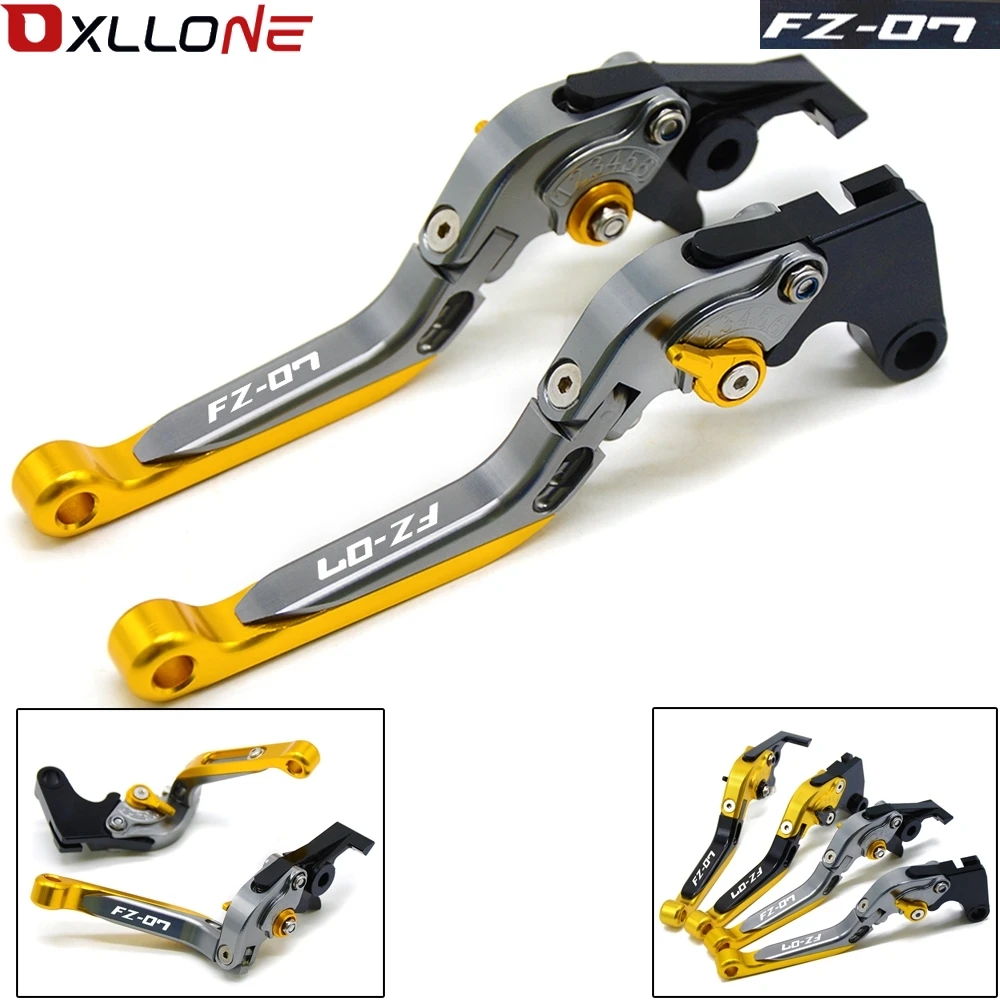 

FREE SHIPPING CNC MOTORCYCLE ACCESSORIES ADJUSTABLE FOLDING BRAKE CLUTCH LEVER FOR YAMAHA MT-07 FZ07 2014-2018 MT07 MT 07 FZ-07