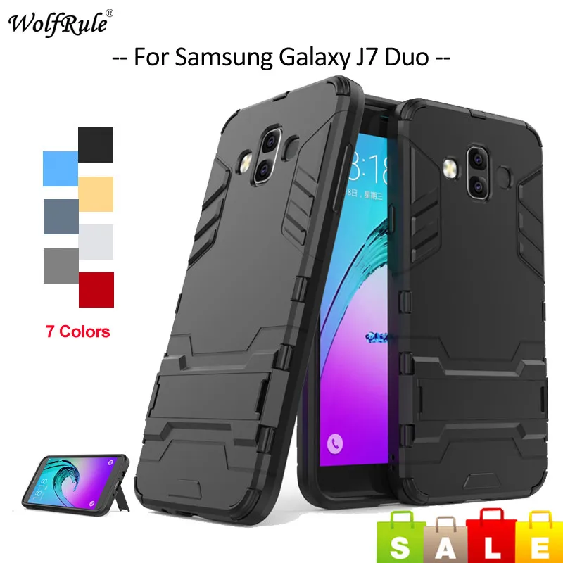 Чехол для samsung Galaxy J7 Duo чехол из ТПУ и поликарбоната телефона J720 5 5'' |