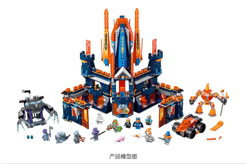 

Compatible with lego 70357 nexoe Knights Knighton Castle 1295pcs Knighton Castle Figure building blocks bricks toys for children