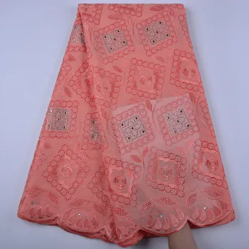 

2018 New Design Swiss Voile Lace In Switzerland High Quality African Dry Cotton Voile Lace Fabric For Wedding A1339