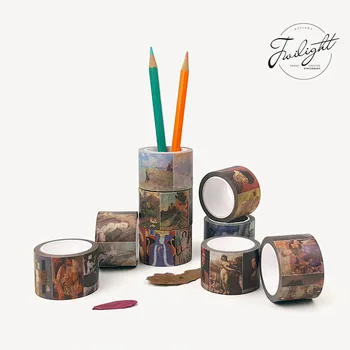 

World famous oil painting Van Gogh Bullet Journal Washi Tape Adhesive Tape DIY Scrapbooking Sticker Label Japanese Stationery