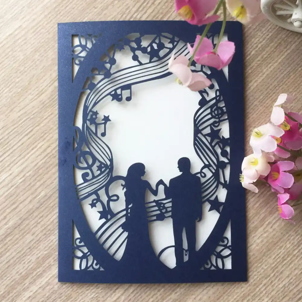 5Pcs elegant wedding invitation cards Best selling Latest Unique Music theme Party EventInvitation greeting cards 5Pcs elegant wedding invitation cards Best selling Latest Unique Music theme Party EventInvitation greeting cards