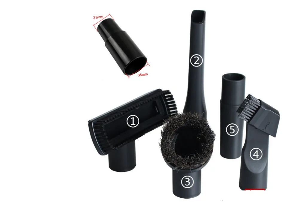 Vacuum Cleaner nozzle sets,round brush,flat suction head,Adapter