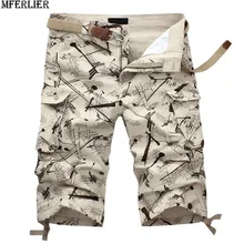 Для мужчин повседневные брюки-карго Шорты камуфляжные спортивные улица летние большие размеры 5XL карман человек моды Паркур Шорты Роман творческий прохладный