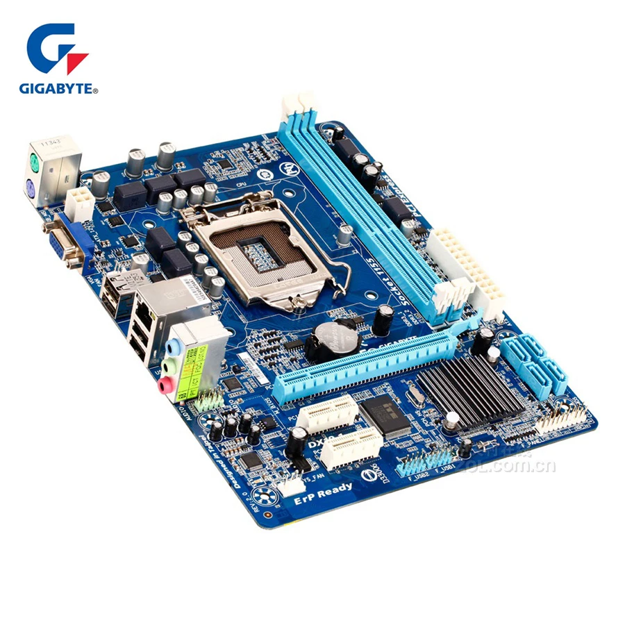 Оригинальная Материнская плата Gigabyte GA-H61M-S1 LGA 1155 DDR3 16G H61 H61M S1 настольная материнская плата SATA II используемая системная плата