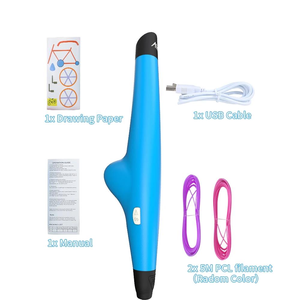 Anet низкой температуры 3d Ручка с светодиодный индикаторы DIY ручка 3D печатная нить для заправки зажигалок 3d принтер Ручка для детей дизайн рисунок пером