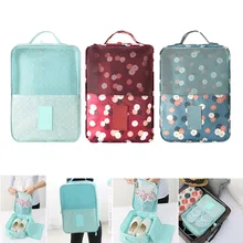 

2018 Polyester Shoe Storage Bags Dust Proof Waterproof Mesh Organizer Pouch for Travel Vacation Dolap Organizer Zipper Makeup