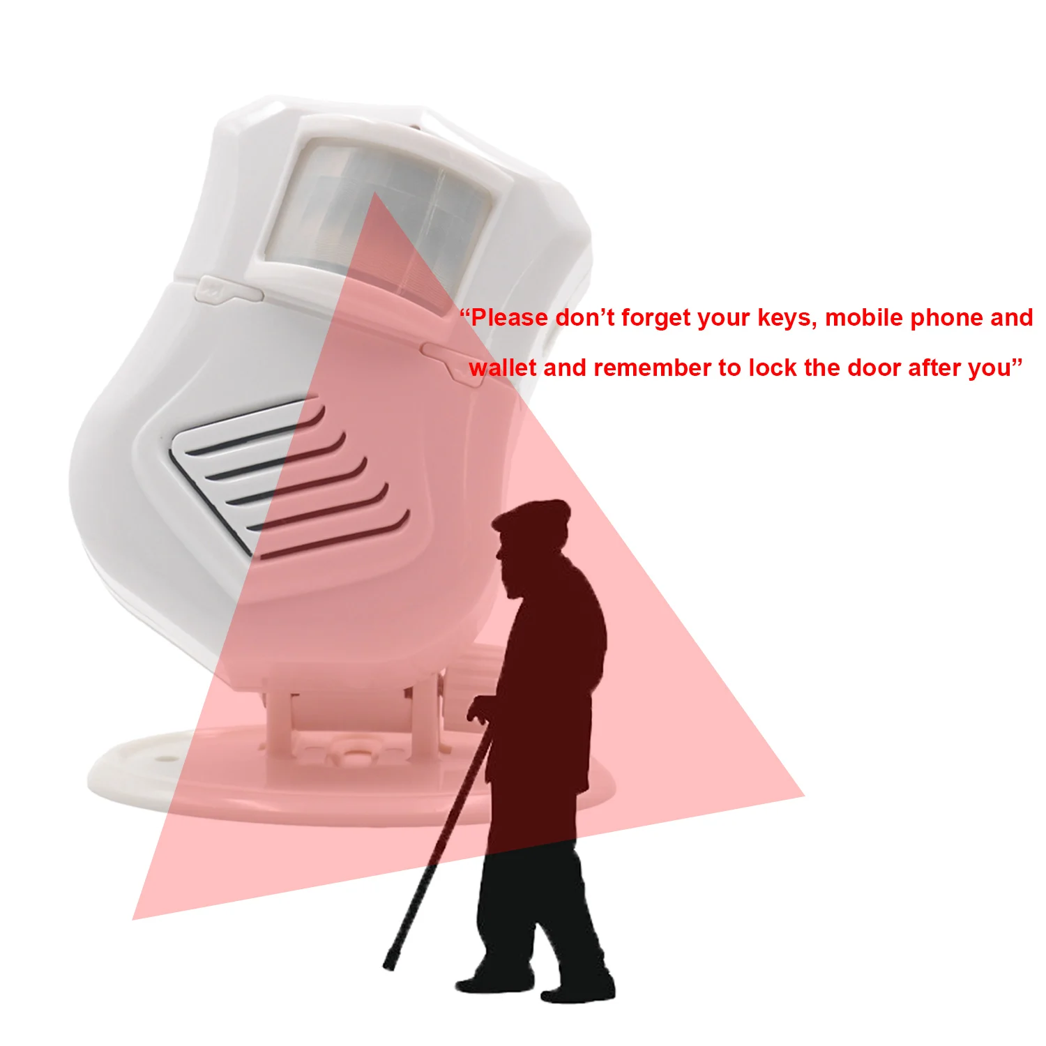 MP3 Infrared Audio Doorbell Wireless PIR Motion Sensor ...
