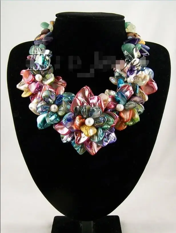 

FREE SHIPPING HOT sell new Style >>>>Pearl onyx jade flower necklace/earring set