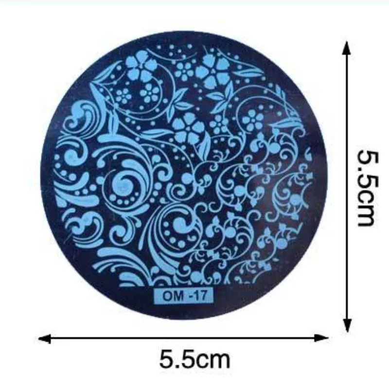 1 шт. OM1-60 цветочный дизайн пластины серии Ом дизайн ногтей изображения Konad печать штампы маникюрные шаблон