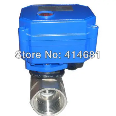 

3/4'' Stainless Steel Electric Valve, AC220V electric control motorized Valve with spring return function