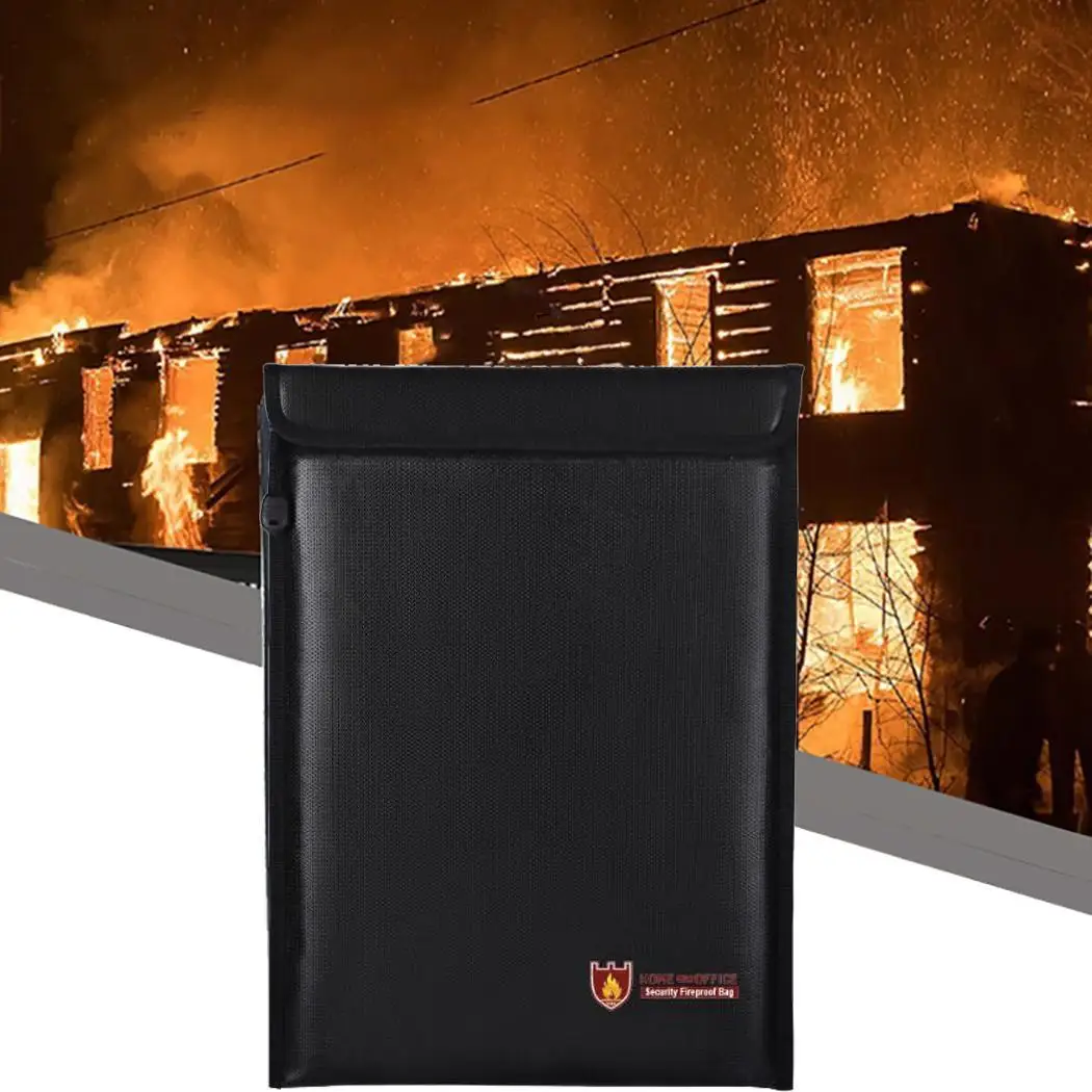 

Security Fireproof Briefcase Waterproof Document Bag Lightweight and portable Office Supplies Casual Versatile