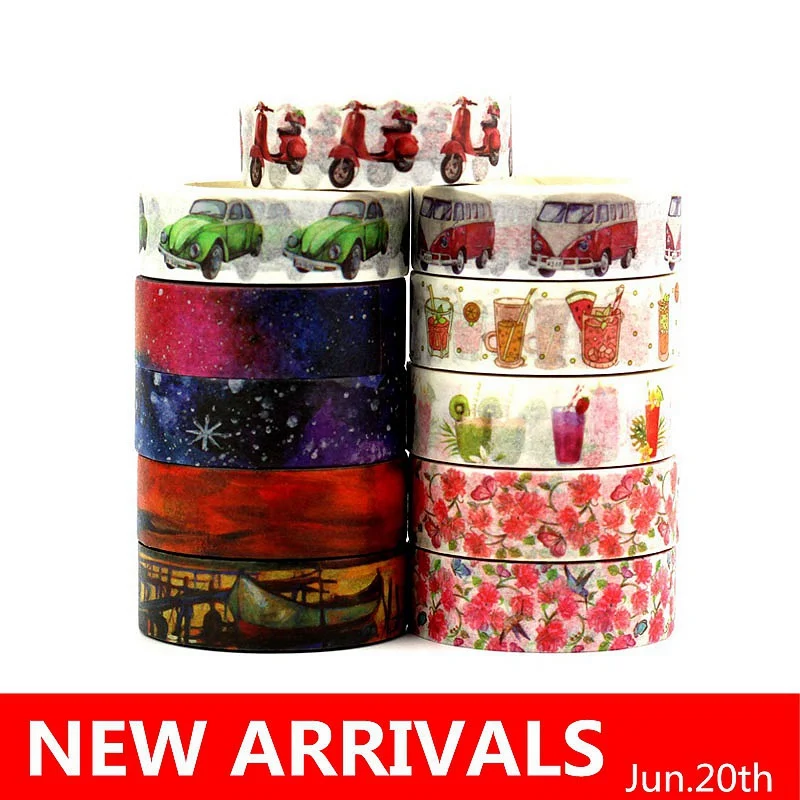 

1PC Flower Washi Tape Universe Japanese 1.5*10meter Kawaii Scrapbooking Masking Tape Christmas Photo Album Diy Decorative Tapes