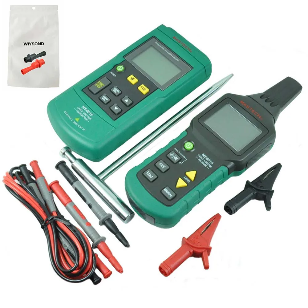 

M038 MASTECH MS6818 advanced wire network telephone line tester tracker multi-function Cable detector 12~400V Pipe Locator Meter