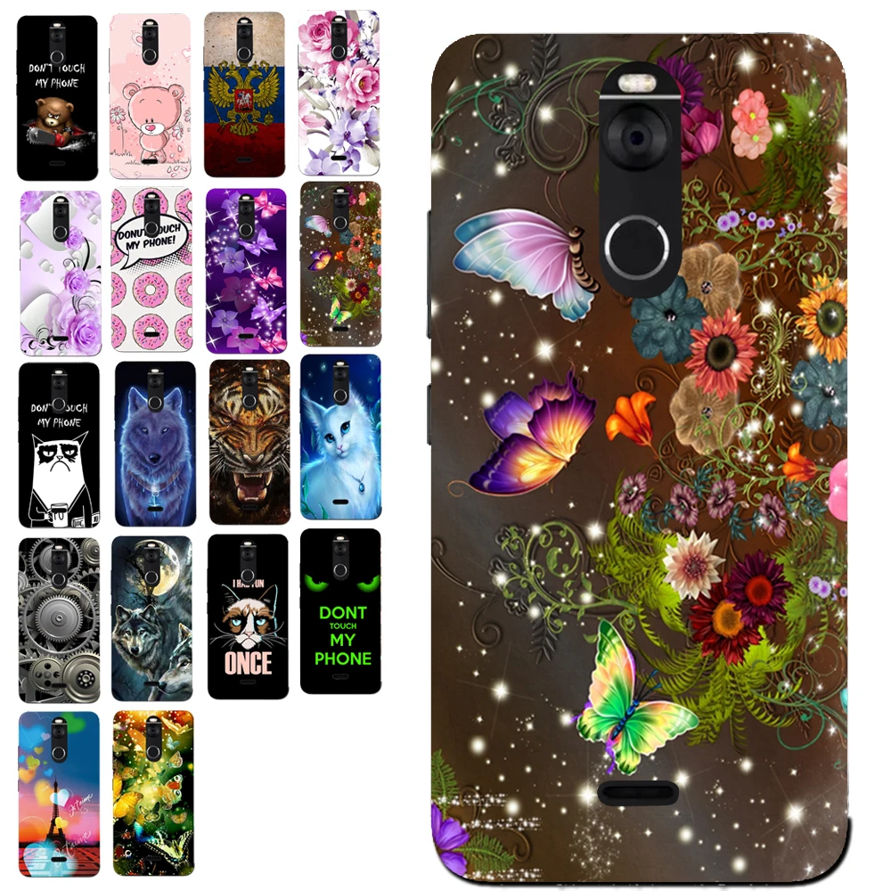 Роскошный чехол для Fly FS520 Selfie 1 крышка с флорой и цветочным узором|phone cases|case for flycase