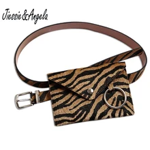 Jiessie& Angela винтажная Женская поясная сумка Zabra Дизайнерская Женская поясная сумка женские поясные сумки кожаный ремень нагрудная сумка