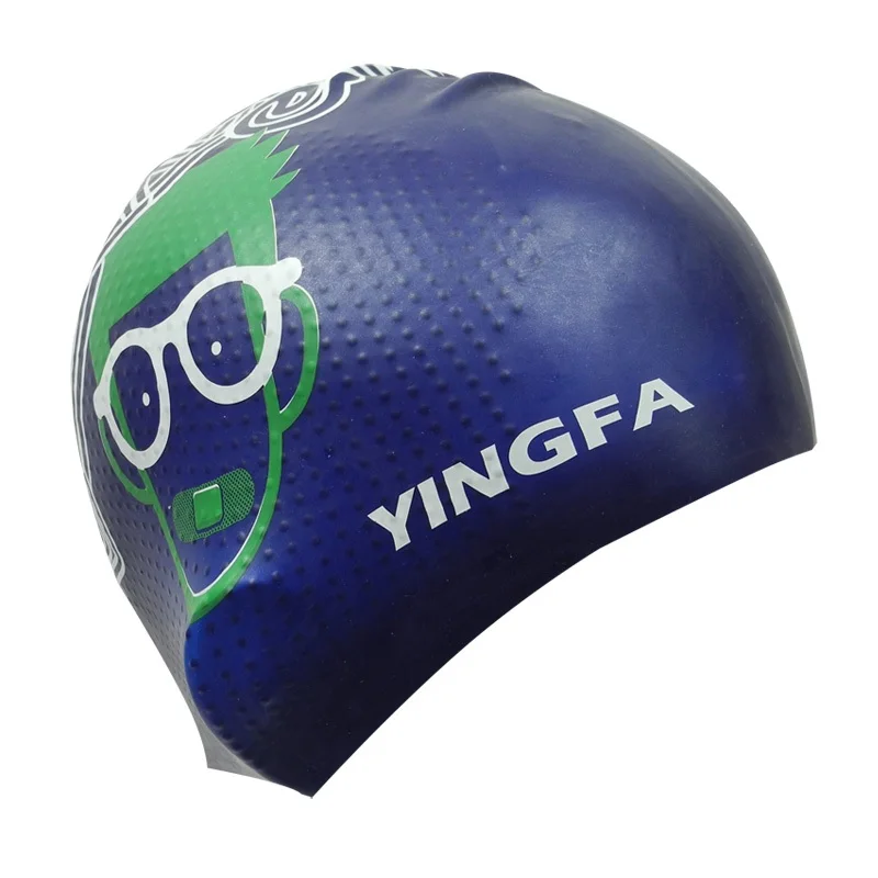 

Unisex Adult Sporty Swimming Cap Particle Swimming Hat Pool Wear Men and Women Protect Ears Bathing Caps Peking Opera Make Ups