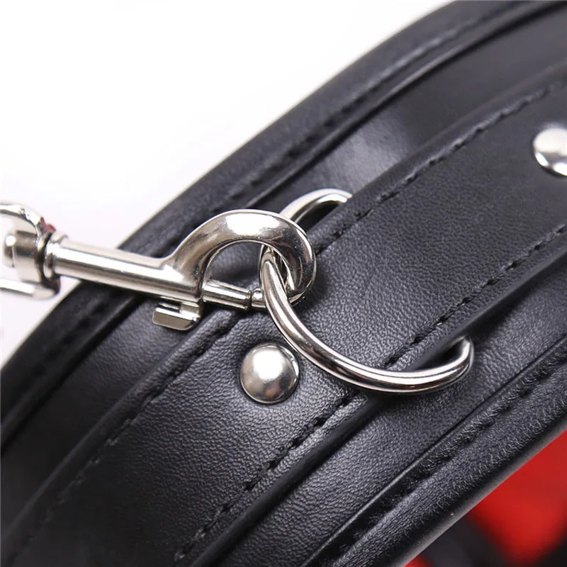 Искусственная кожа осанка ошейник раба БДСМ фетиш связывание ограничения шеи