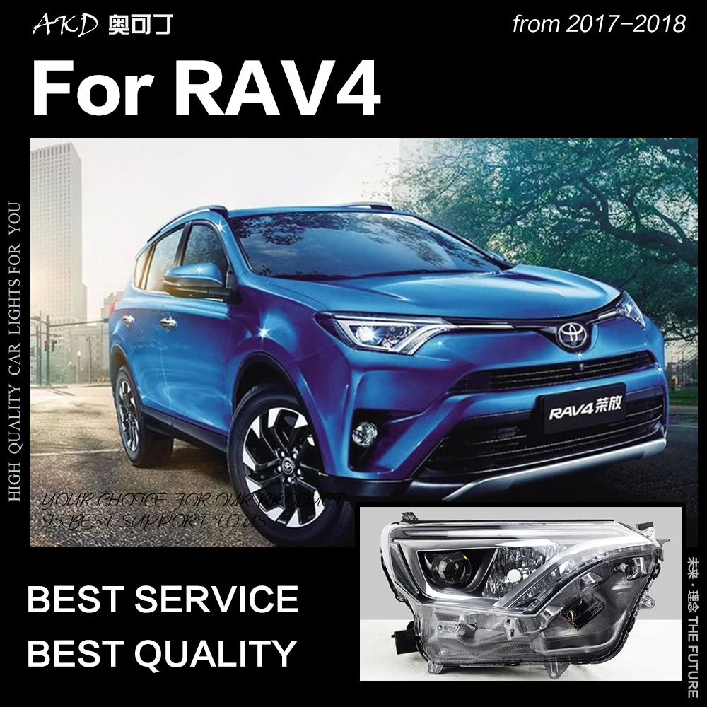 AKD автомобильный Стайлинг Головной фонарь для Toyota RAV4 фары- Rav4 светодиодный головной фонарь OEM дизайн DRL Hid Bi Xenon автомобильные аксессуары