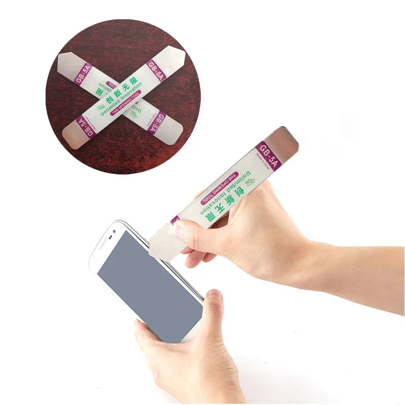 

2Pcs/set Metal Flat Spudger Soft Blade Pry Bar Open Repair Tool Kit for Mobile Phone Electronic Broken Screen Glue Removal