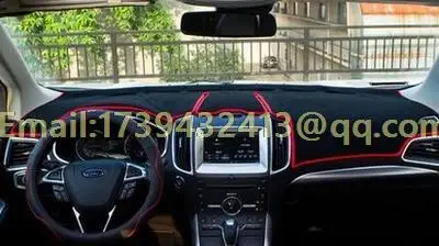 Dashmats автомобиль-Средства для укладки волос крышка приборной панели для Ford Edge 2007 2008 2009 2010 2011 2012 2013 - Название цвета: 2015 to  now