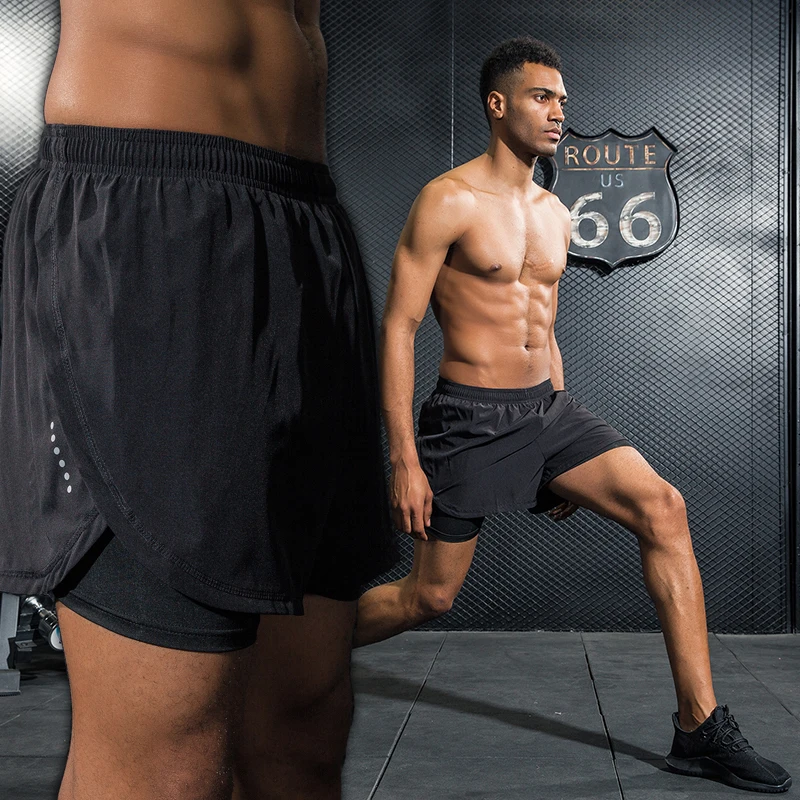 Men Running Shorts Dry Fit Pantalon Hombre Deportivo Corto Sports Wear