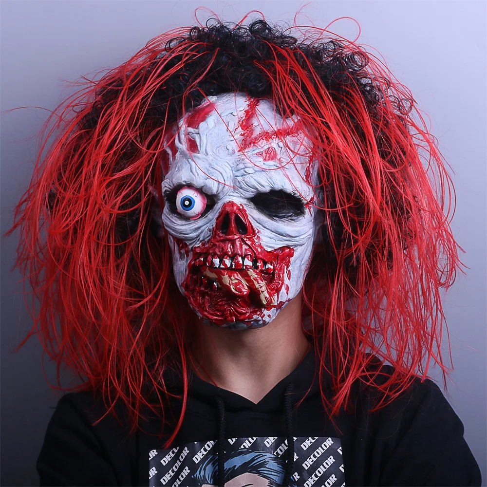 Scary Bloody Zombie Mask Skull Mask Masquerade Masks Halloween Accessory Props (5)