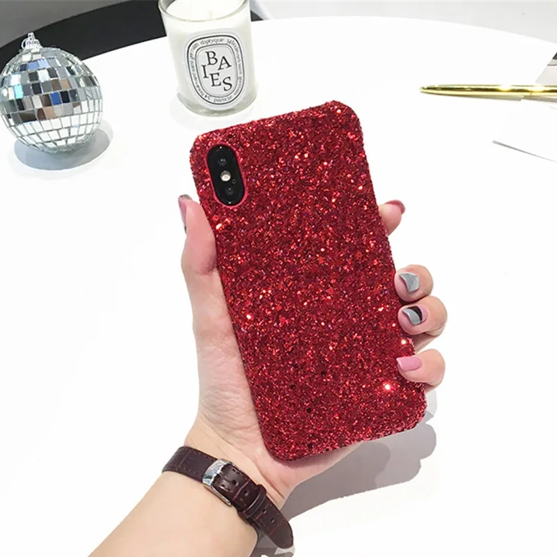 Funda dura brillante para iPhone 8 Plus XS X 7 para iPhone 6 6 s Plus 7 8 XS Max XR 5S 5se del teléfono de Shell casos EEMIA Funda dura brillante para iPhone 8 Plus XS X 7 para iPhone 6 6 s Plus 7 8 XS Max XR 5S 5se del teléfono de Shell casos EEMIA