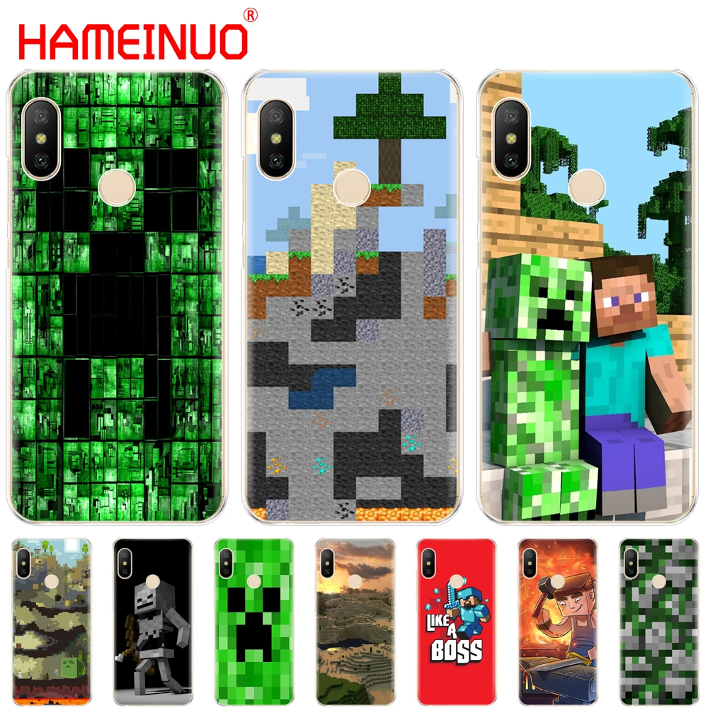 

HAMEINUO Creeper minecraft Cover Case for Xiaomi Mi 8 se A2 lite redmi 6 6a 6 pro note 6 PRO pocophone F1 for redmi s2
